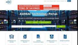 
							         ASHRAE Technology Portal - Home								  
							    