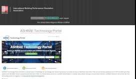 
							         ASHRAE Technology Portal | IBPSA								  
							    