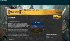 
							         Ashran | WoWWiki | FANDOM powered by Wikia								  
							    