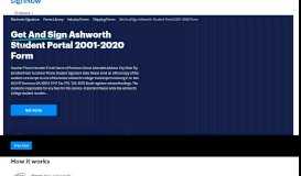 
							         Ashworth student portal form - Fill Out and Sign Printable PDF ...								  
							    
