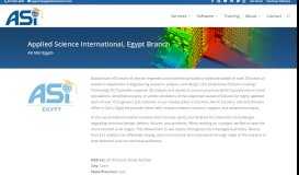 
							         ASI-EG-Giza - Applied Science International, LLC								  
							    