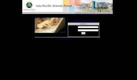 
							         Asia Pacific Schools Portal - Login								  
							    
