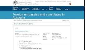 
							         Asian Development Bank - Foreign Embassies and Consulates in ...								  
							    