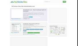 
							         Asianbookie Similar Sites - Find 48 Websites like Asianbookie.com								  
							    