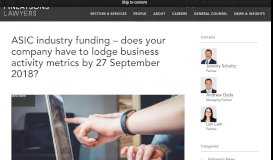 
							         ASIC industry funding – does your company have to lodge business ...								  
							    