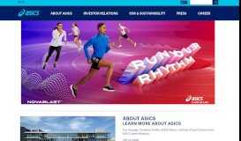 
							         ASICS Global - The Official Corporate Website for ASICS and Its ...								  
							    