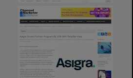 
							         Asigra Grows Partner Program By 20% With Reseller View – Channel ...								  
							    
