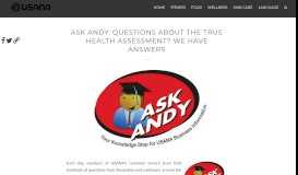 
							         Ask Andy: Questions About the True Health Assessment? We ...								  
							    