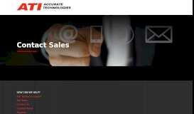 
							         Ask ATI Sales - Accurate Technologies								  
							    