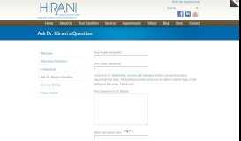 
							         Ask Dr. Hirani a Question « Karima Hirani MD MPH – Holistic Doctor ...								  
							    