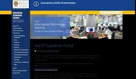 
							         Ask IT Customer Portal, Help and Training ... - University of Otago								  
							    