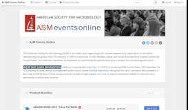 
							         ASM Events Online								  
							    
