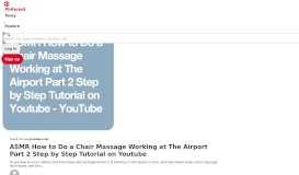 
							         ASMR How to Do a Chair Massage Working at The Airport Part 2 Step ...								  
							    