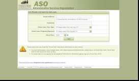 
							         ASO Login for Case Managers and Supervisors								  
							    