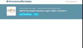 
							         ASPCA Pet Health Insurance Login | Make a Payment								  
							    