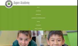 
							         Aspen Academy | Denver Private PreK, Elementary & Middle School								  
							    