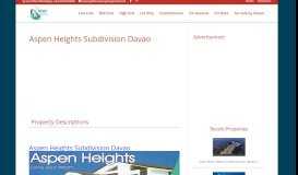 
							         Aspen Heights Subdivision Davao - Davao Property Portal								  
							    