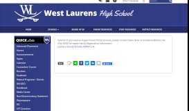 
							         Aspen Parent Portal Account - West Laurens High School								  
							    