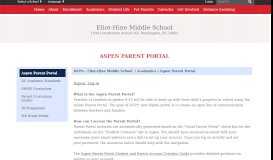
							         Aspen Parent Portal - DCPS - Eliot-Hine Middle School								  
							    