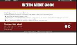 
							         ASPEN Parent Portal - Tiverton Middle School								  
							    