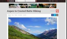 
							         Aspen to Crested Butte Hiking - RootsRated								  
							    