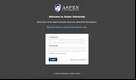 
							         Aspen University Classroom								  
							    