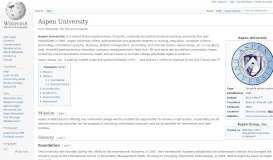 
							         Aspen University - Wikipedia								  
							    