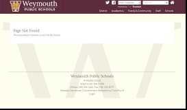 
							         Aspen X2 Family Portal - Weymouth Public Schools								  
							    