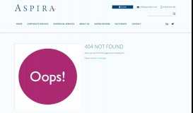 
							         Aspira - Personal Finance Portal - Aspira Corporate Solutions								  
							    