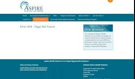 
							         Aspire Health Partners, Inc. 2018 Services and Fees » Aspire Health ...								  
							    