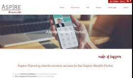 
							         Aspire Wealth Portal - Managing Cashflow - Aspire Planning								  
							    