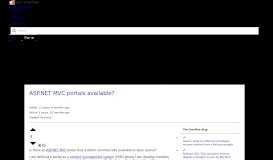 
							         ASP.NET MVC portals available? - Stack Overflow								  
							    