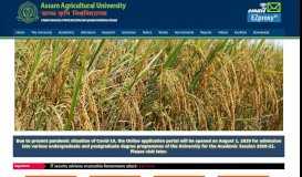 
							         Assam Agricultural University								  
							    