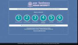 
							         Assam University Online Admission Portal								  
							    