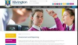
							         Assessment and Reporting - Kilvington Grammar School								  
							    