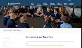 
							         Assessment and Reporting - Our Holy Redeemer School								  
							    
