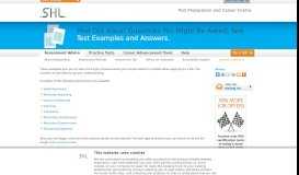 
							         Assessment Examples - SHL Direct								  
							    