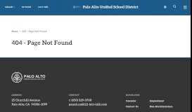 
							         Assessment Information | Palo Alto Unified School District								  
							    