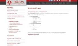 
							         Assessment Scores - Hilton Central School District								  
							    