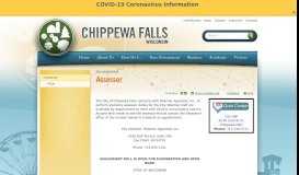
							         Assessor | City of Chippewa Falls, WI								  
							    