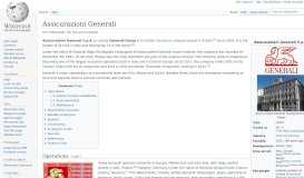 
							         Assicurazioni Generali - Wikipedia								  
							    