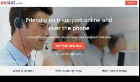 
							         Assist by AOL® - Live Tech Support to Help You Address Nearly Any ...								  
							    