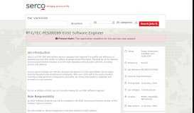 
							         Assistant Configuration Officer | Jobs and careers with Serco Europe								  
							    