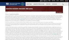 
							         Assisted Housing: National and Local | HUD USER								  
							    