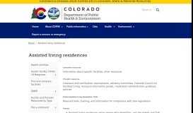 
							         Assisted living residences | Department of Public Health and ...								  
							    