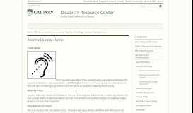 
							         Assistive Listening Devices - Disability Resource Center - Cal Poly ...								  
							    