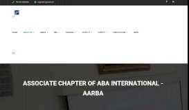 
							         Associate Chapter of ABA International - AARBA								  
							    