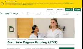 
							         Associate Degree Nursing (ADN) - College of DuPage								  
							    