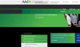 
							         Associate Member Council - AACR								  
							    