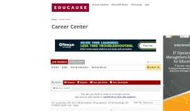 
							         Associate Vice President, Academic Technology - EDUCAUSE Career ...								  
							    